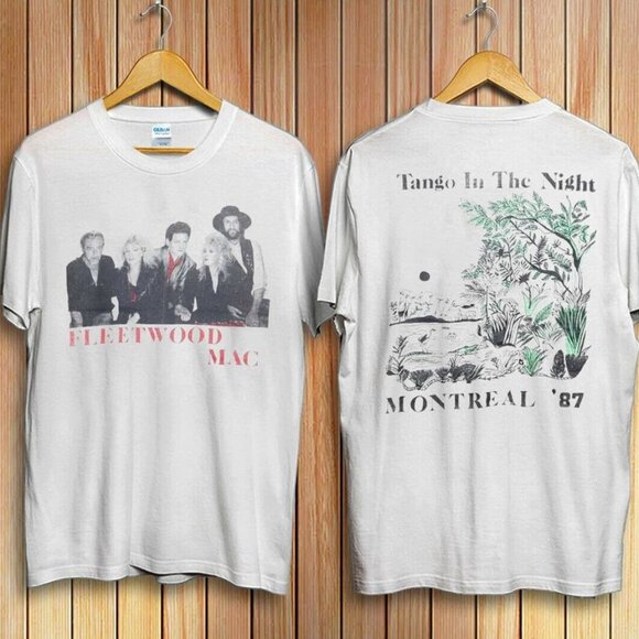 Fleetwood Mac Tango In The Night 1987 T-Shirt Montreal Concert Band Tee 96 - Picture 1 of 6